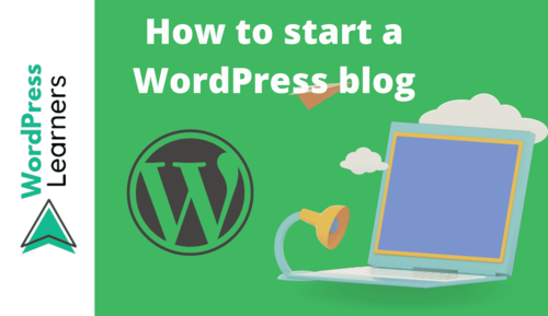 start a wordpress blog